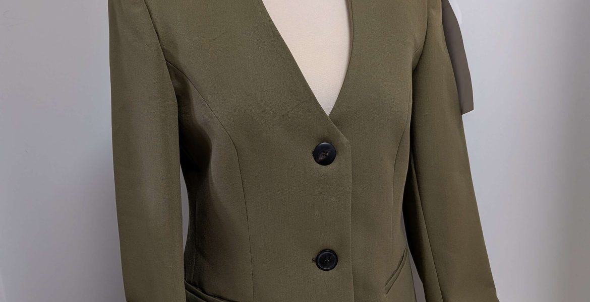 Photo d'une veste réalisée dans les ateliers de FAIRE