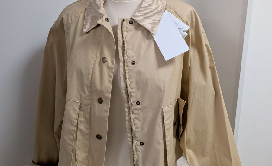 Veste manches longues beige conçue par FAIRE